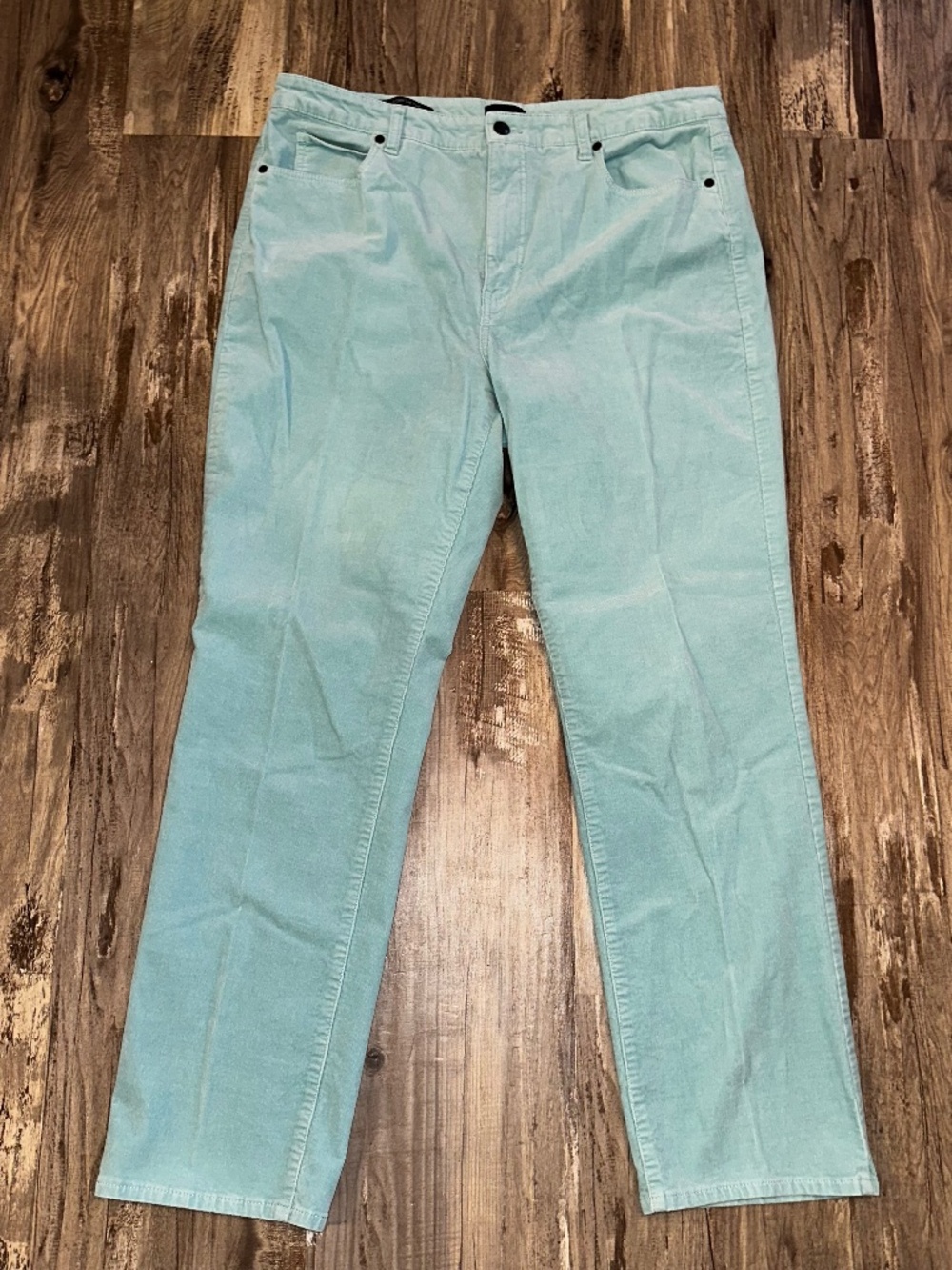 Talbots Sky Blue 'Corduroy Straight Leg Curvy Pant'-14